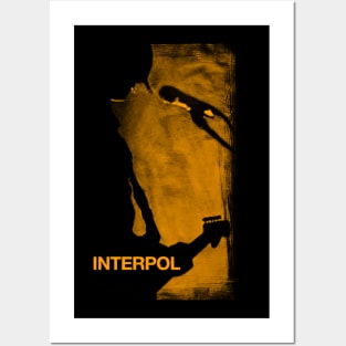 Interpol || Orange Retro Fan Art Design Posters and Art